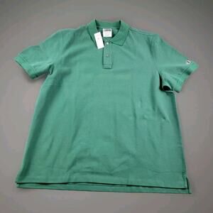 Champion x Todd Snyder Pique Polo Shirt size XL Green Short Sleeve NWT *Flaw*